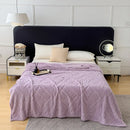 GobekUsa Jacquard Coral Velvet Sofa Cover Blanket | Soft & Warm for Spring/Autumn