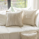 GobekUsa French Cream Jacquard Pillow Covers 45*45 for Home Decor