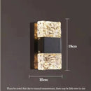 GobekUsa Crystal LED Wall Sconces | Modern Corrugated Design for Living Room, Bedroom, Aisle