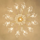 GobekUsa Crystal Branch Chandelier: Modern Minimalist Luxury Lighting for Living Room and Bedroom