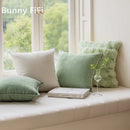 GobekUsa Ins Wind Matcha Green Sofa Window Float Pillow for Modern Living Room