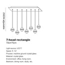 GobekUsa Crystal Ball LED Chandelier for Modern Living Room & Bedroom décor