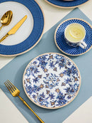 GobekUsa Blue Lotus Dinnerware & Tea Set