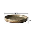 GobekUsa Japanese Style Handmade Stoneware Dinnerware Set - Round Plates and Bowls