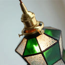 GobekUsa Colorful Glass Tiffany Style LED Pendant Lamp, Modern Hanging Light Fixture