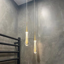 GobekUsa Crystal Glass LED Pendant Lights for Restaurant, Bar, and Staircase