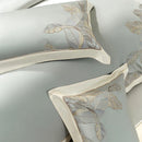 GobekUsa Eucalyptus Lyocell Soft Silky Cool Bedding Set with Leaves Embroidery