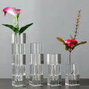 GobekUsa Geometric Glass Vase Stack for Home Decor & Flower Arrangement