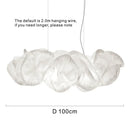 GobekUsa Cloud White Pendant Light: Rice Paper Ball Lampshade for Kitchen Island, Restaurant & Kids Room