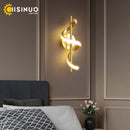 GobekUsa Gold Copper LED Wall Sconce for Bedroom Living Room Hallway