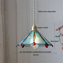 GobekUsa Glass Copper LED Pendant Lamp for Dining Room, Nordic Modern Hanging Light Fixtures