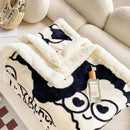 GobekUsa Cartoon Print Cozy Blanket - Milk Velvet & Cashmere - Winter/Spring Duvet Cover