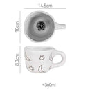 GobekUsa 3D Cartoon Animal Coffee Mugs - Unique Handmade Gift
