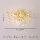 GobekUsa Crystal Luxury Ceiling Chandelier: Modern Living Dining Bedroom Pendant Lights