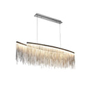 GobekUsa Gold Chain Chandelier with Remote Control - Modern LED Pendant Light for Home Décor