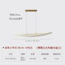 GobekUsa LED Chandelier: Nordic Long Curve Pendant Light for Home Office Dining Decor
