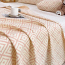 GobekUsa Diamond Pattern Bed Sheet Set: High Quality Polyester, Breathable Cool Mat for Summer