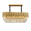 GobekUsa Gold Crystal LED Chandelier: Modern Luxe Lighting Fixture for Home Decor