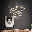 GobekUsa Crystal Chandelier Stair Pendant Lamp Living Room Pendant Lights Interior Lighting