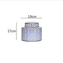 GobekUsa Chinese Retro Ceramics Golden Vase with Cover for Home Décor and Organization