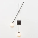 GobekUsa Black Golden LED Glass Ball Wall Sconce for Foyer Bedroom