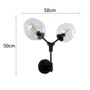 GobekUsa Black Gold Glass Wall Lamps for Modern Home Decoration Lighting
