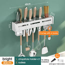 GobekUsa Kitchen Organizer: Wall-mounted Multifunction Knife and Chopsticks Storage Rack