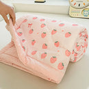GobekUsa Cartoon Pattern Summer Comforter: Skin-Friendly Breathable Quilt for Kids & Adults