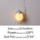GobekUsa Bear Bedroom Wall Lamp: Modern Chandelier for Living Room, Study & Dining Room