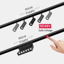 GobekUsa LED Magnetic Track Light Dimmable Bluetooth Control Grille Spot Lighting