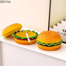 GobekUsa Cartoon Burger Ashtray: Fun Resin Smoking Accessories for Office Table