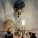GobekUsa Gray Glass Shade Replacement for E27 Lamp with Screw Fitter Opening