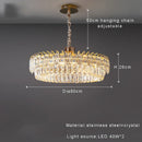 GobekUsa Double Crystal Ceiling Chandelier: Modern Luxury Home Decoration for Living Room