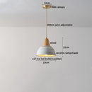 GobekUsa Ceramic Wood LED Hanging Pendant Light - Nordic Modern Design