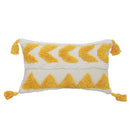 GobekUsa Boho Chenille Tufted Pillow Case with Tassels for Home Fall Decor