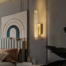 GobekUsa Crystal Wall Sconce: Modern LED Decorative Light for Bedroom, Living Room & Corridor