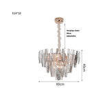 GobekUsa Gold Crystal Chandelier Lighting for Living Room