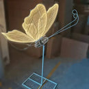GobekUsa LED Butterfly Wing Lace Hanging Lamps for Romantic Decoration and Party Lights