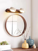 GobekUsa Japanese Retro Stone Wall Mirror Light for Bathroom and Dressing Table