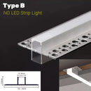 GobekUsa LED Aluminum Profile Recessed Waist Line Channel for Backlighting Corners