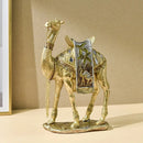 GobekUsa Golden Camel Resin Feng Shui Sculpture for Home & Office Decor