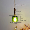 GobekUsa Amber Pendant Light: Nordic Copper Hanging Lamp for Modern Home Decor
