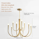 GobekUsa French Style Black Pendant Light Chandelier - Luxury LED Ceiling Lamp