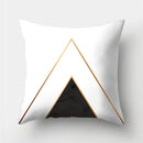 GobekUsa Geometric Stripes Pillowcase 45x45cm Polyester Cushion Cover for Living Room