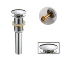 GobekUsa Gold Large Round Bathroom Pop-up Drain for Copper Washbasin Sink