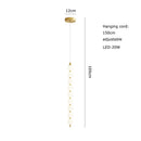 GobekUsa Art Deco LED Glass Pingpong Pendant Light in Gold Chrome Black.