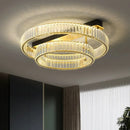 GobekUsa Gold Crystal Copper Ceiling Lamps LED Modern Home Room Decor Lighting
