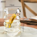 GobekUsa Glass Cocktail Cups Set, Pink Juice & Water Cup, Nordic Style Design