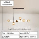 GobekUsa Glass Ball Ceiling Chandelier for Kitchen Dining Living Room