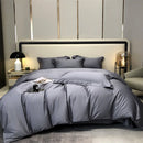 GobekUsa Egyptian Cotton Bedding Set - Solid Color Sheet Pillowcase Duvet Cover